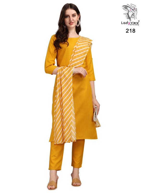 Ladyview Roseries Fancy Kurti With Bttom Dupatta Collection